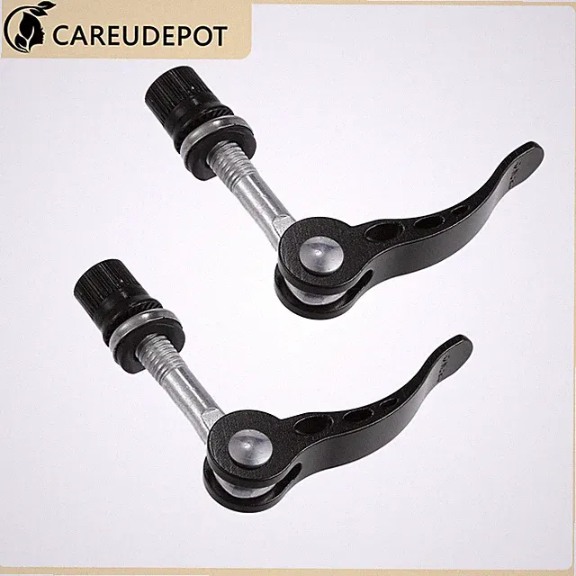 2 Pcs 8mm Aluminium Alloy Bike Seat Post Quick Release Pin Skewer Bolt Black