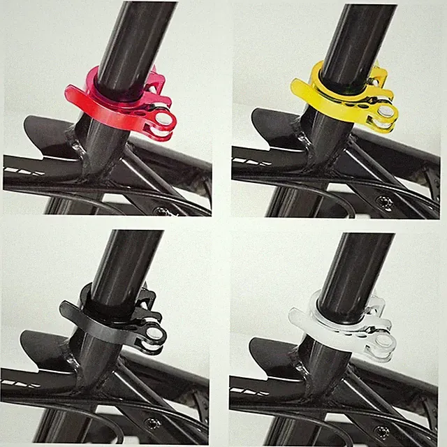 Aluminium Alloy Bike Seatpost Clamp MTB Quick Release Seat Post Collar 25.4-34.9