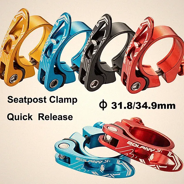 Aluminum Alloy Seatpost Clamp Quick Release Mountain Bike Seat Post Clamp Lock