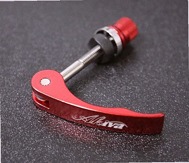 BIKE BICYCLE ALUMINUM SEAT QUICK RELEASE BINDER BOLT ANODIZED RED