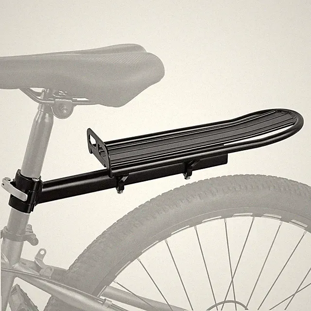 Bike Rear Rack, Adjustable Bike Cargo Rack with Quick Release Clamp Includes Tie
