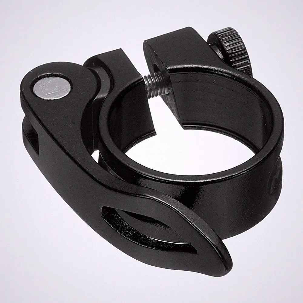 Bike Seat Post Clamp 31.8mm Bicycle Quick Release Seat Post Collar, Black