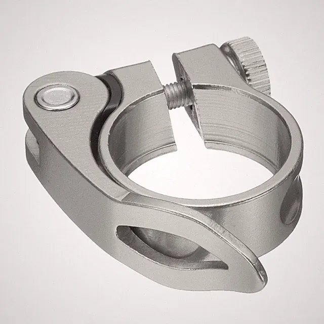 Bike Seat Post Clamp 31.8mm Bicycle Quick Release Seat Post Collar Silver