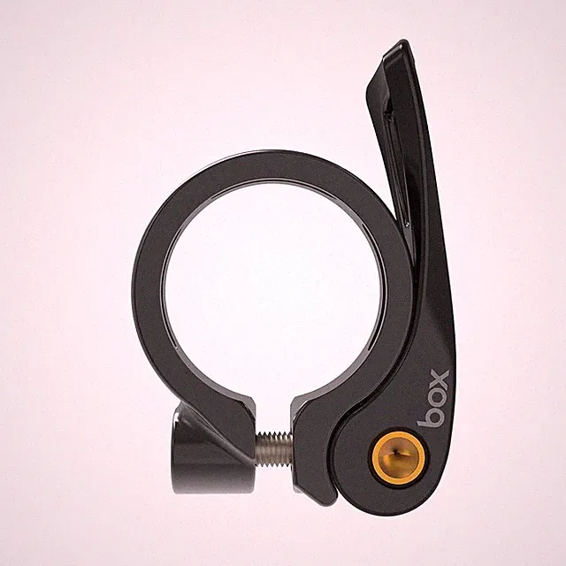 BOX ONE BMX QUICK RELEASE SEAT POST CLAMP 31.8mm BLACK/BLACK