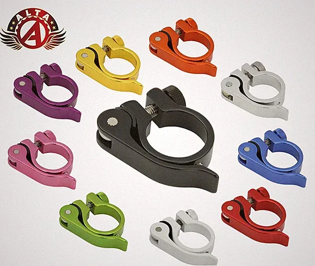ORIGINAL! ALLOY SEATPOST CLAMP OUTER DIAMETER 28.6MM W/QR MANY COLORS.