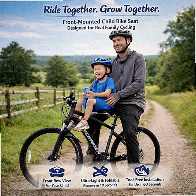 Quick-Release Kids Bike Seat - Tool-Free Installation