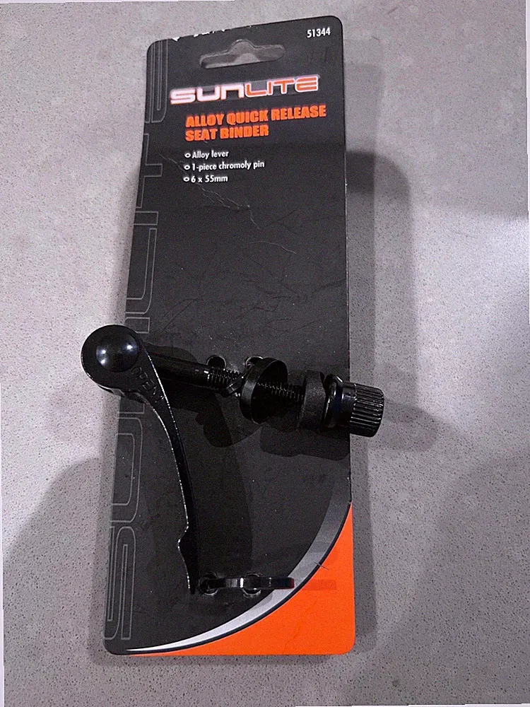 Sunlite Alloy Seat Quick Release Seat Binder Sunlt Qr 6x60mm Bk