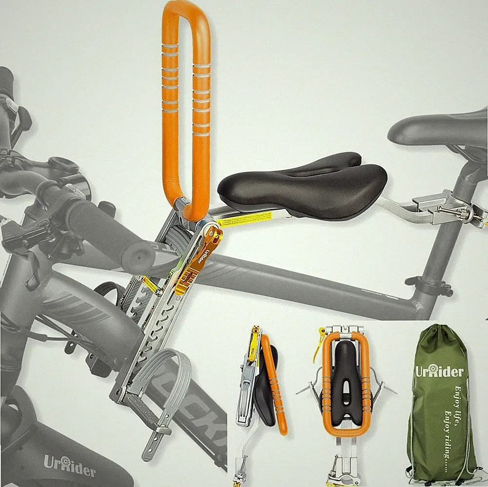 Ultra-Light Front Mount Child Bike Seat for 2-6 - Quick Release & Safe